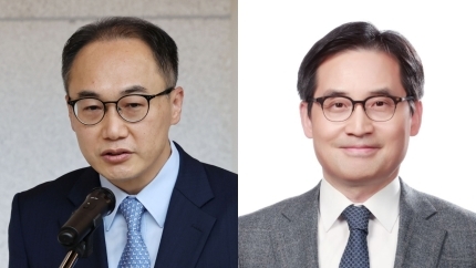 (왼쪽) 이원석 차장검사, 한기정 서울대 법학전문대학원 교수. 연합뉴스