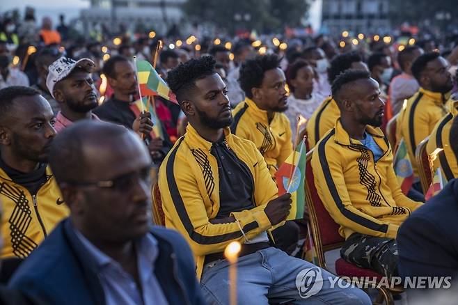 '티그라이 내전 1주년' 희생자 추모하는 에티오피아인들 [연합뉴스 자료사진. 재판매 및 DB금지]