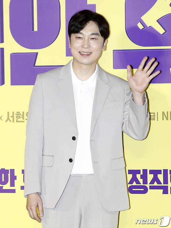 배우 서현우가 24일 서울 광진구 롯데시네마 건대입구점에서 열린 영화 '정직한 후보2'(감독 장유정) 제작보고회에서 포즈를 취하고 있다. 2022.8.24/뉴스1 ⓒ News1 권현진 기자