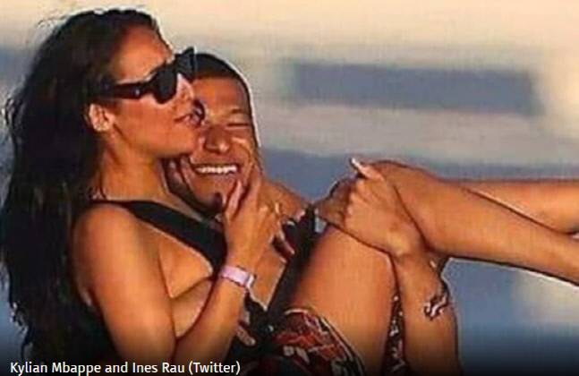 축구스타 킬리안 음바페(오른쪽)가 트랜스젠더 모델 이너스 라우와 데이트를 즐기는 모습이 4일(현지시간) 포착됐다. 출처 | 코리엘레 델로 스포르트