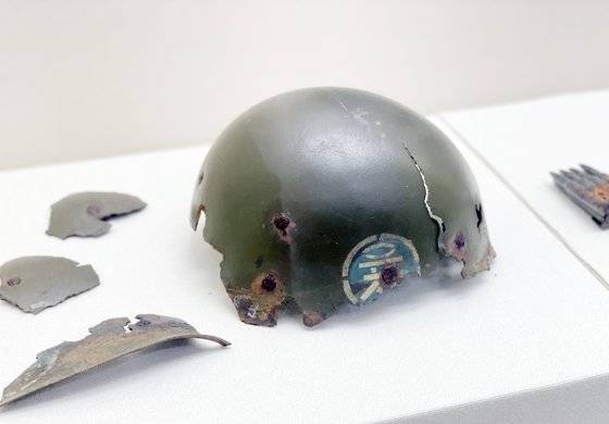 육사기념관 1층 전시관에는 6·25 전쟁 당시 불암산 유격대 활동을 하다가 전사한 생도들의 철모 등 유품이 전시돼 있다. 김상진 기자