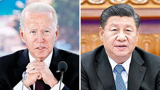 조 바이든 미국 대통령(사진)과 시진핑 중국 국가주석. AP=연합뉴스