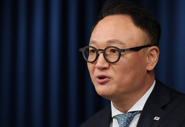 ▲15일 오후 서울 용산 대통령실 청사에서 안상훈 사회수석이 복지정책 방향에 대해 브리핑하고 있다. ⓒ연합뉴스