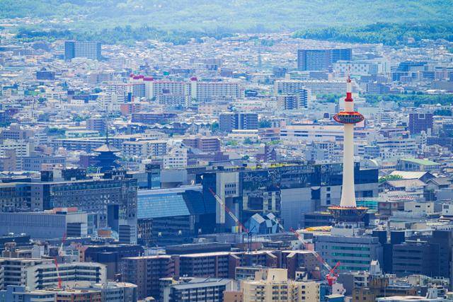 교토시 전경. 오른쪽에 교토타워가 보인다. 게티이미지뱅크