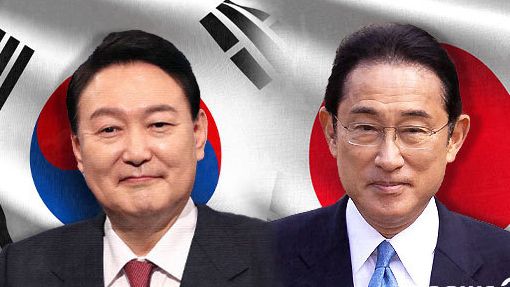 윤석열 대통령(왼쪽)과 기시다 후미오 일본 총리./뉴스1