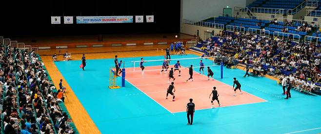 2019 부산 남자프로배구 서머매치. (사진=KOVO 제공)