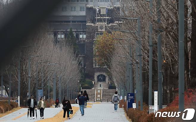 서울 한 대학 캠퍼스의 모습. (사진은 기사 내용과 무관함) / 뉴스1 ⓒ News1 구윤성 기자