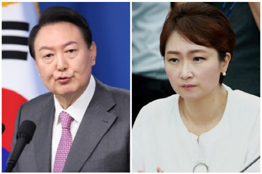 윤석열 대통령(왼쪽)과 이언주 전 국회의원. <연합뉴스>