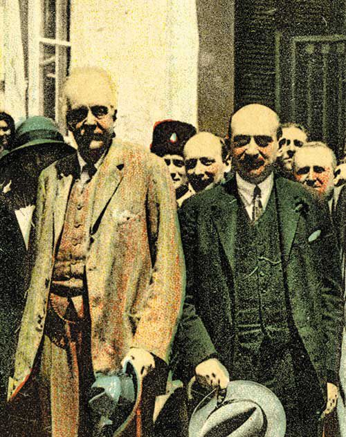 1930년 함께한 바이츠만(오른쪽)과 밸푸어 전 영국 외무장관. /게티이미지코리아