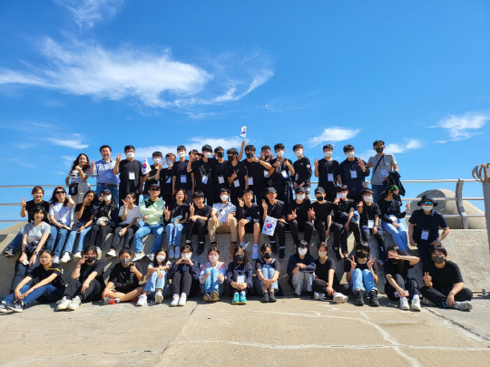 대전동부교육지원청은 최근 동·서부 지역 내 중학생 43명을 대상으로 '2022년 울릉도·독도 탐방 체험활동'을 실시했다고 4일 밝혔다. 사진=대전시교육청 제공