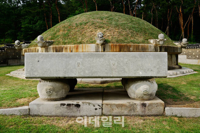장조로 추존된 사도세자의 묘인 융릉의 모습(사진=문화재청)