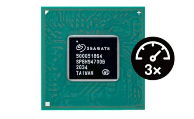 씨게이트가 개발한 RISC-V 기반 기업용 HDD 컨트롤러 칩. (사진=씨게이트)