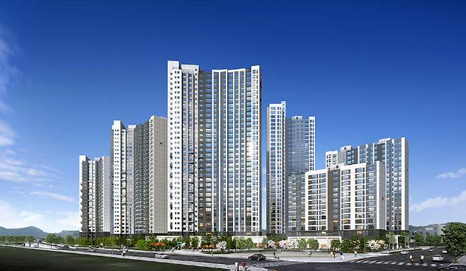 리버센 SK뷰 롯데캐슬 투시도