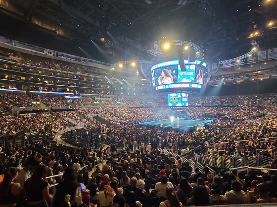 Audience at the KCON 2022 LA in August [YONHAP]