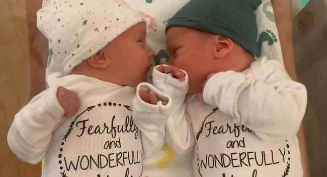 지난달 31일 미국 오리건주에서 30년 전 냉동 보관된 배아가 쌍둥이로 태어났다./국립배아기증센터(NEDC)