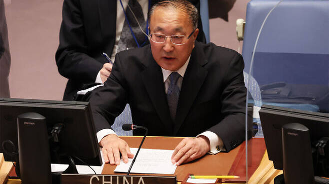 장쥔 주 유엔 중국 대사 (사진=게티이미지코리아)