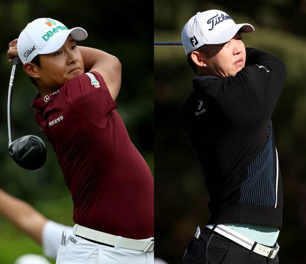 2022년 아시안투어 '방가반두컵 골프 방글라데시 오픈'에 출전한 서요섭, 박승 프로. 사진제공=KPGA