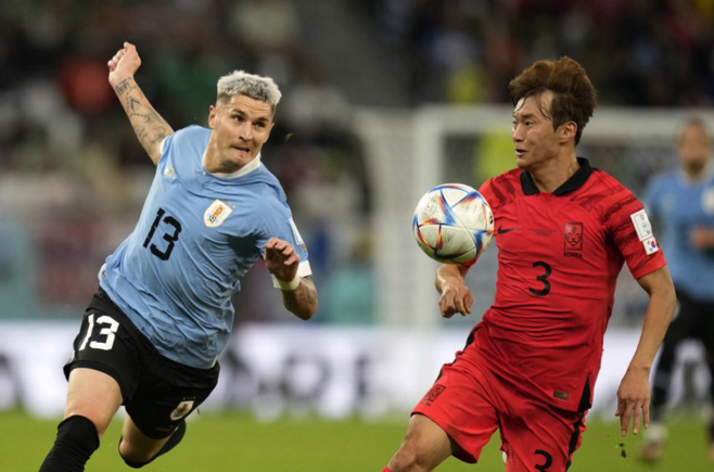 한국과 우루과이의 월드컵 1차전 / 사진= AP