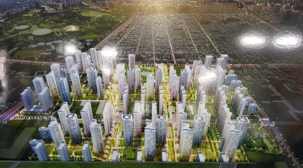 서울 강동구 둔촌주공아파트(올림픽파크포레온) 조감도./사진제공=현대건설