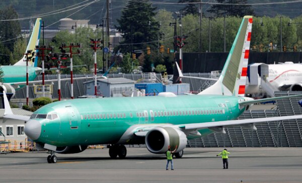 미국 워싱턴주(州) 랜턴에서 시험 비행을 준비 중인 보잉 737 맥스 여객기.