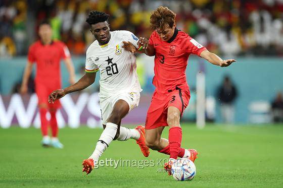 한국전에서 2골을 넣은 모하메드 쿠두스.(사진=게티이미지)