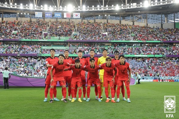한국 남자축구 국가대표팀. 대한축구협회 제공