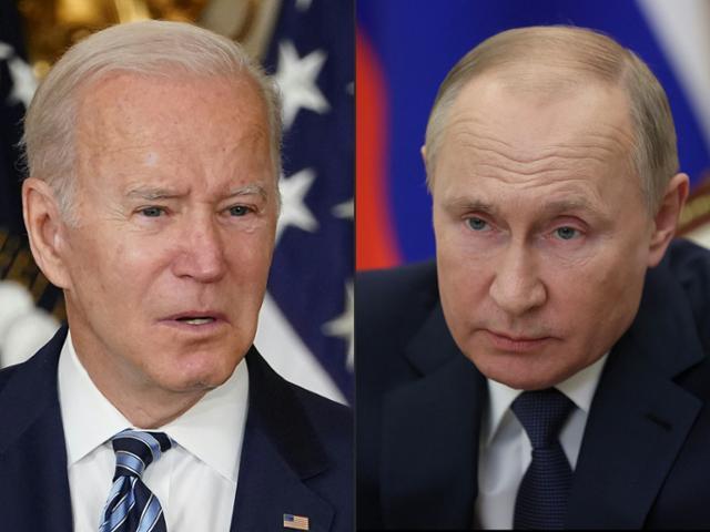 조 바이든(왼쪽) 미국 대통령과 블라디미르 푸틴 러시아 대통령. AFP 연합뉴스