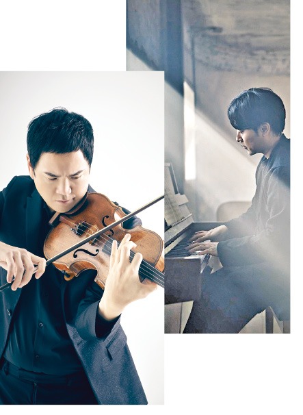 한국계 비올리스트
리처드 용재 오닐(왼쪽)과
피아니스트 이루마