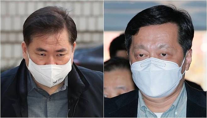 유동규 전 성남도시개발공사 기획본부장(좌)과 정진상 민주당 대표실 정무조정실장(우) ⓒ 데일리안 김민호 기자