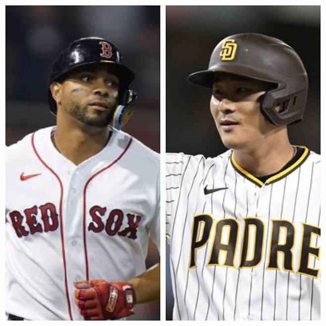 잰더 보가츠(왼쪽)와 김하성. /AFP연합뉴스