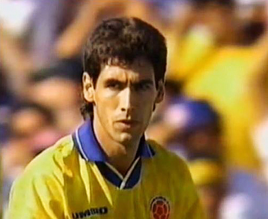 1994 미국월드컵에 출전했던 콜롬비아 전 국가대표 안드레스 에스코바르.   자료사진