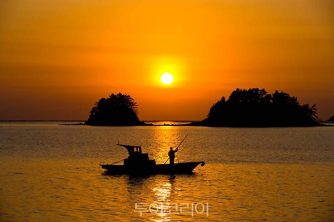 중리 신비의 바다길 일몰 /사진-해남군