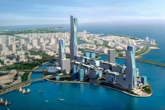 사우디 공개한 네옴 프로젝트 상상도 모습 <네옴시티 홈페이지>