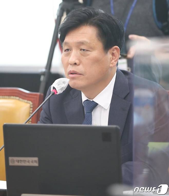 1일 서울 여의도 국회에서 열린 과학기술정보방송통신위원회 전체회의에서 조승래 더불어민주당 간사가 의사진행 발언을 하고 있다. 2022.12.1/뉴스1 ⓒ News1 허경 기자