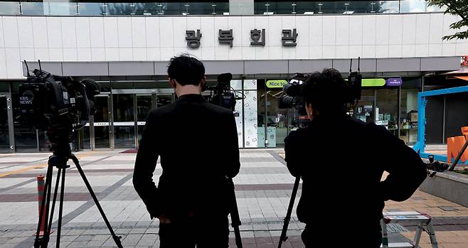 서울서부지검이 광복회 사무실 등에 대해 압수수색을 진행한 2022년 10월5일 서울 여의도 광복회관 모습 ⓒ연합뉴스