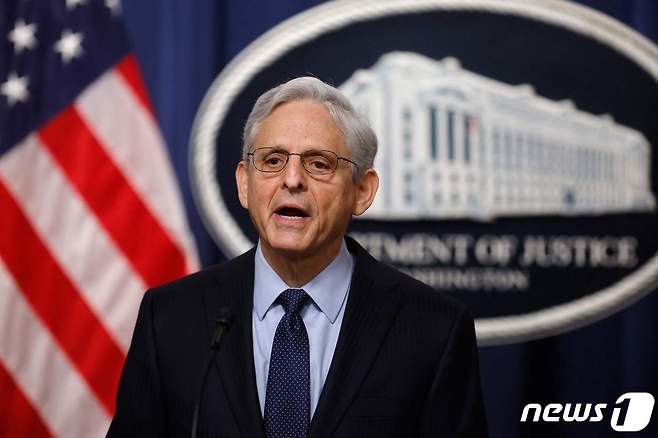 메릭 갈런드 미 법무장관./ GETTY IMAGES NORTH AMERICA / Getty Images via AFP) ⓒ AFP=뉴스1