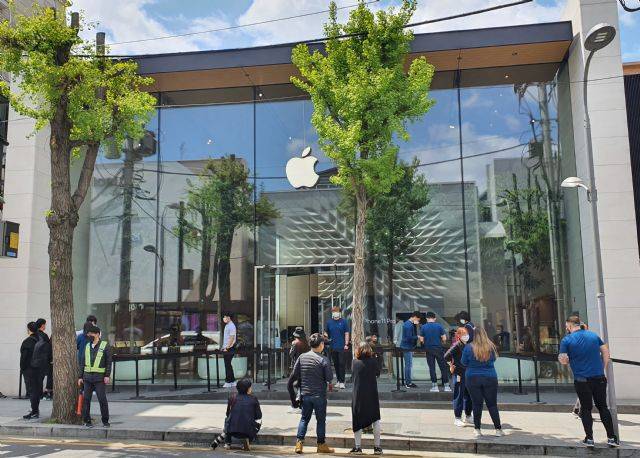 한국 애플스토어 가로수길점. (사진=지디넷코리아)