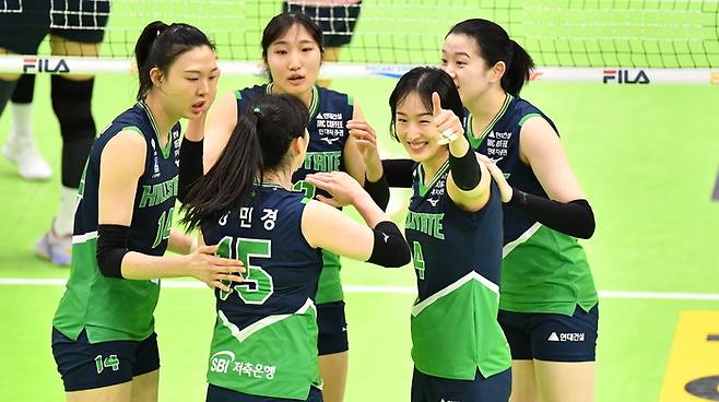 현대건설 선수들. KOVO 제공