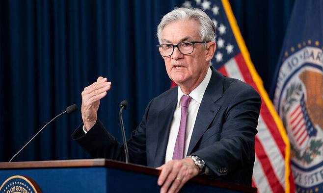 제롬 파월 미국 연방준비제도(Fed·연준) 의장. 신화연합뉴스