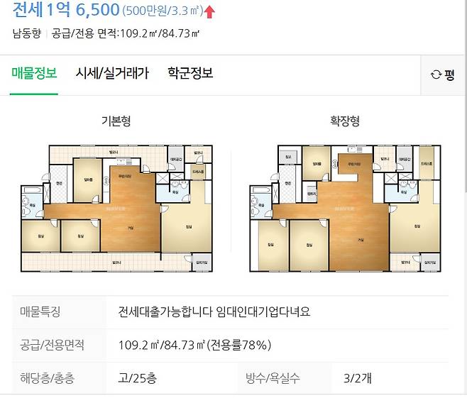 네이버부동산 갈무리