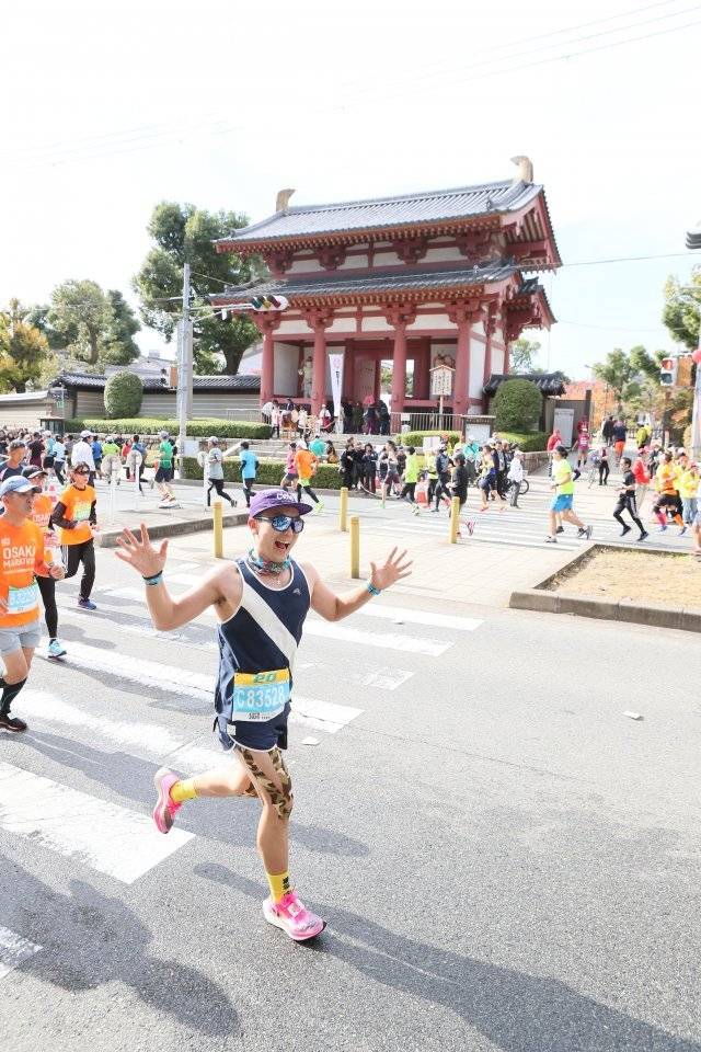 정재원 씨가 2019년 오사카마라톤에 출전해 질주하고 있다. 정재원 씨 제공.