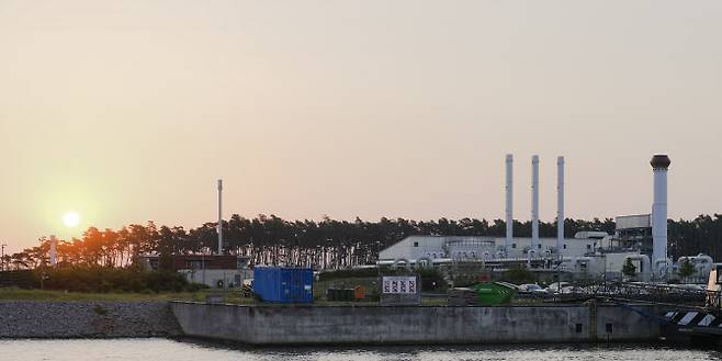 독일 루브민에 있는 노르트스트림1 발트해 천연가스관 육상 인입·중계 시설. (사진=연합뉴스)