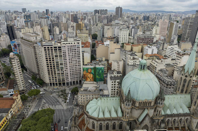 브라질의 경제수도 상파울루 모습. 2월3일 촬영. AP 연합뉴스
