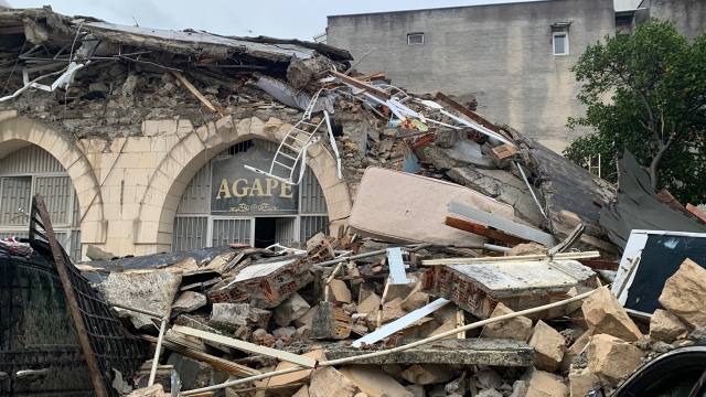 튀르키예 하타이주 안타키아에 세워진 안디옥개신교회가 강진으로 처참히 무너진 모습. 기독교대한감리회 제공