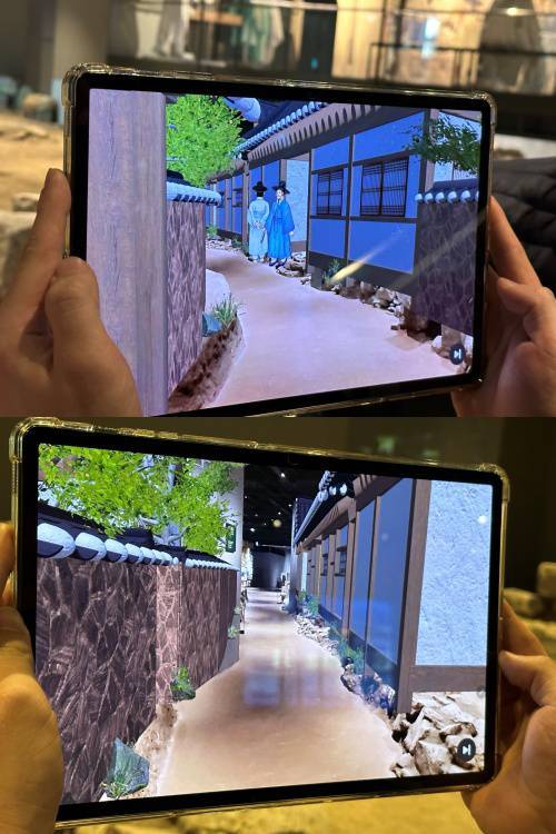 AR로 복원한 조선시대 전동길의 모습. 출처=IT동아