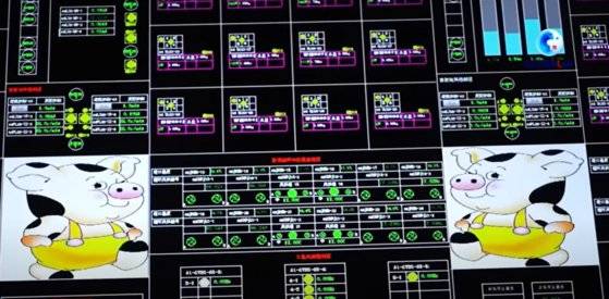디지털화된 중국의 양돈 시설. 사진 유튜브 캡처