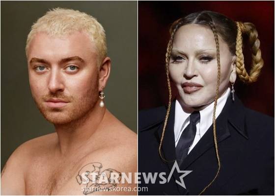 팝스타 샘 스미스(왼쪽), 마돈나 /사진=/AFPBBNews=뉴스1=스타뉴스, 유니버설뮤직
