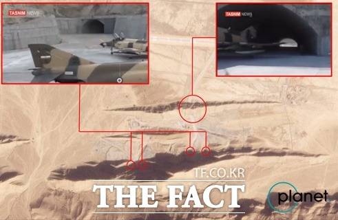 영국 싱크탱크 IISS의 군사전문가인 조지프 뎀프시 연구원이 자기의 트위터 계정에 이란 관영 이르나통신이 최근 보도한 지하 공군기지 위치를 특정해 공개했다. /조지프 뎀프시 트위터