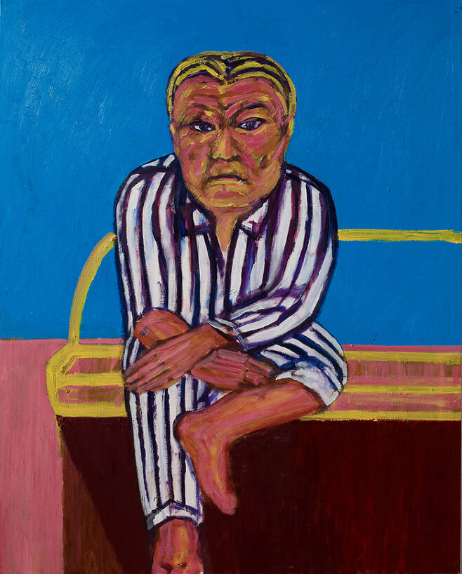 앉아있는 사람 162×160cm oil on canvas 2008 / 사진제공= Suh Yongsun Archive