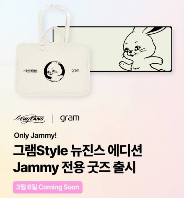 LG전자가 오는 3월6일 재미 커뮤니티에서 새로운 뉴진스 굿즈를 선보인다./사진=뉴진스 팬 커뮤니티 갈무리